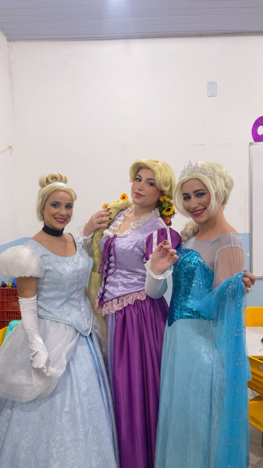 Princesas em festa infantil